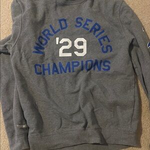 Mitchell & Ness Gray World Series Champions Sweater